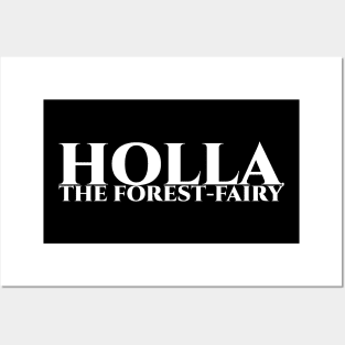 Holla, the forest-fairy - weiss Posters and Art